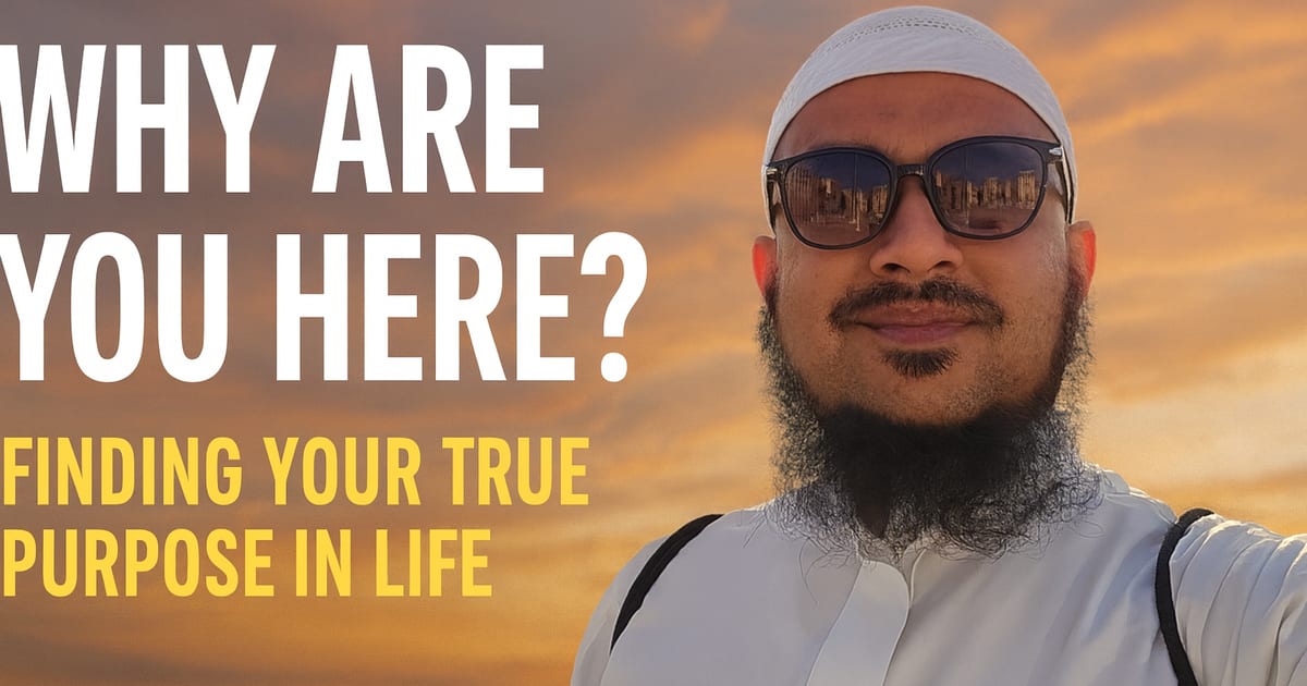 🧐 Why Are You Here? Finding Your True Purpose in Lif