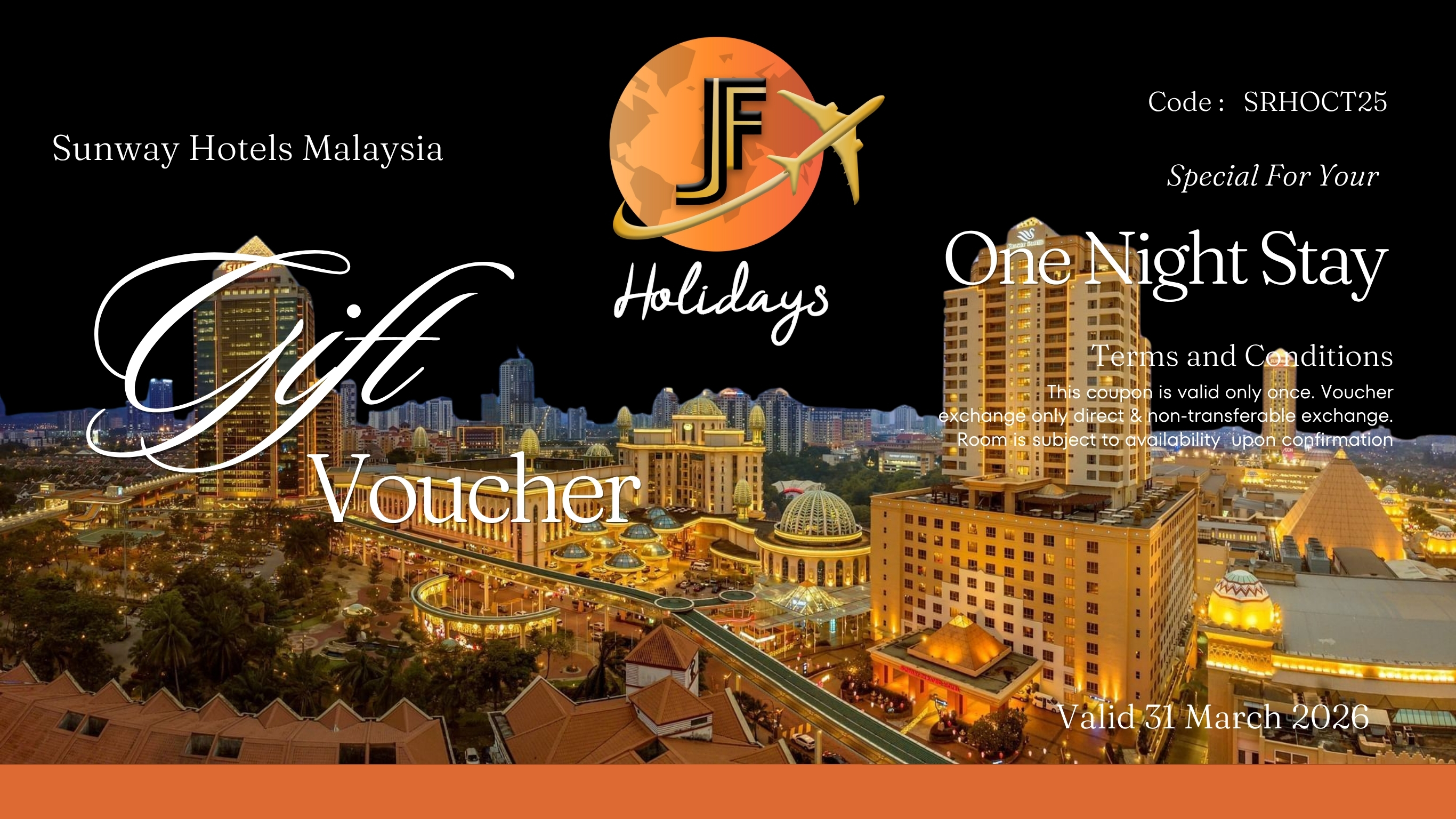Buy Now and Stay Later Promotion - Gift Voucher