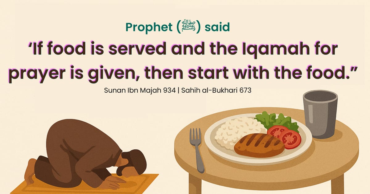 🍽️ Food & Prayer in Islam