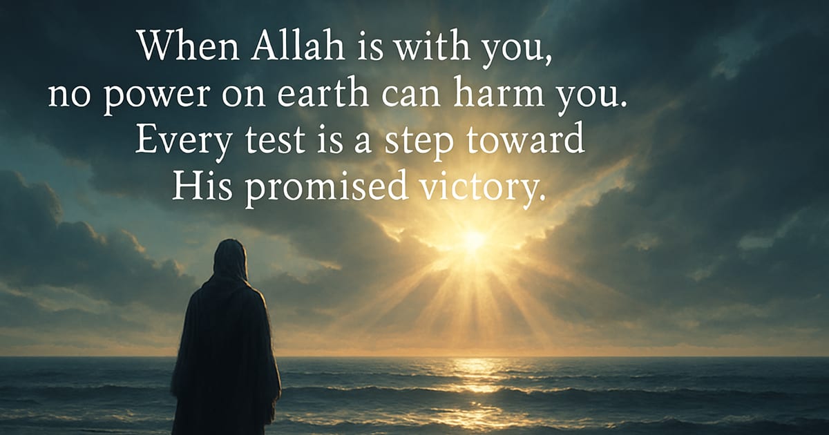 When Allah is with you, no power on earth can harm you